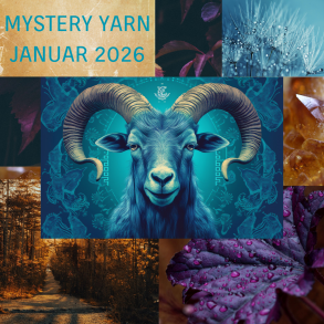 Mystery Yarn | Sock Merino Glitter | Stenbukken | Januar 2026